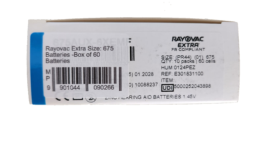 Rayovac Box (size: 675)