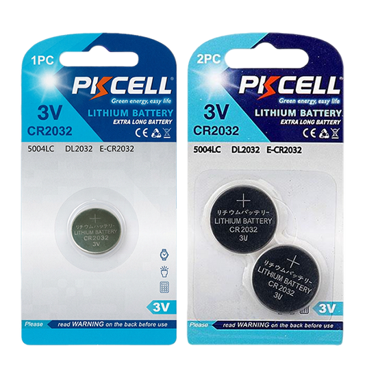 PKCELL CR2032 Lithium Coin Battery (Card of 5)