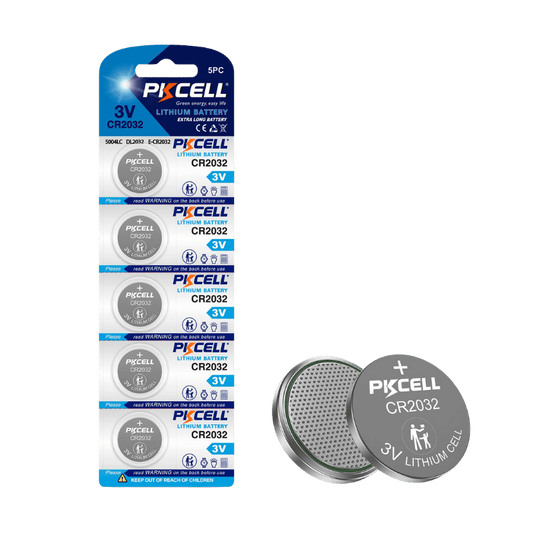 PKCELL CR2032 Lithium Coin Battery (Card of 5) - NATHOS INNOVATIONS