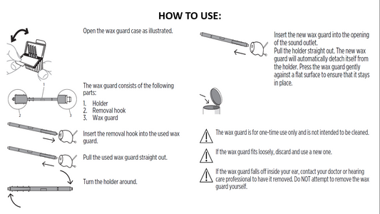 Widex Nanocare Wax Guards (40 Units) - NATHOS INNOVATIONS